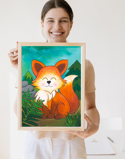 plakát do dětského pokoje liška pdf
