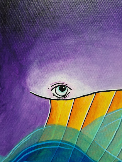 Velryba - 40x40cm
