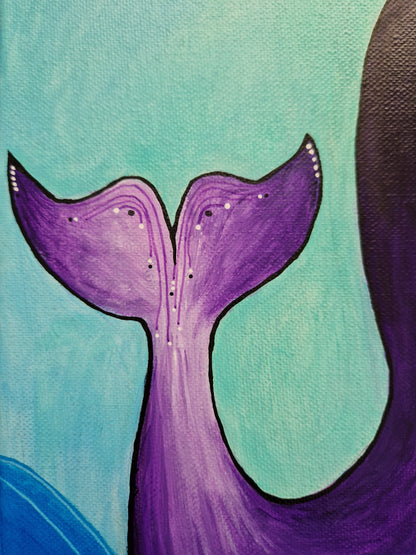 Velryba - 40x40cm