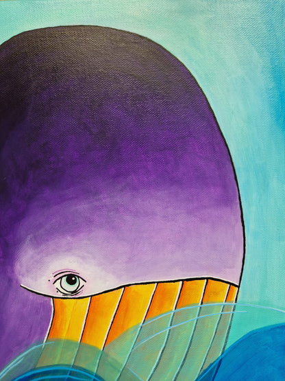 Velryba - 40x40cm
