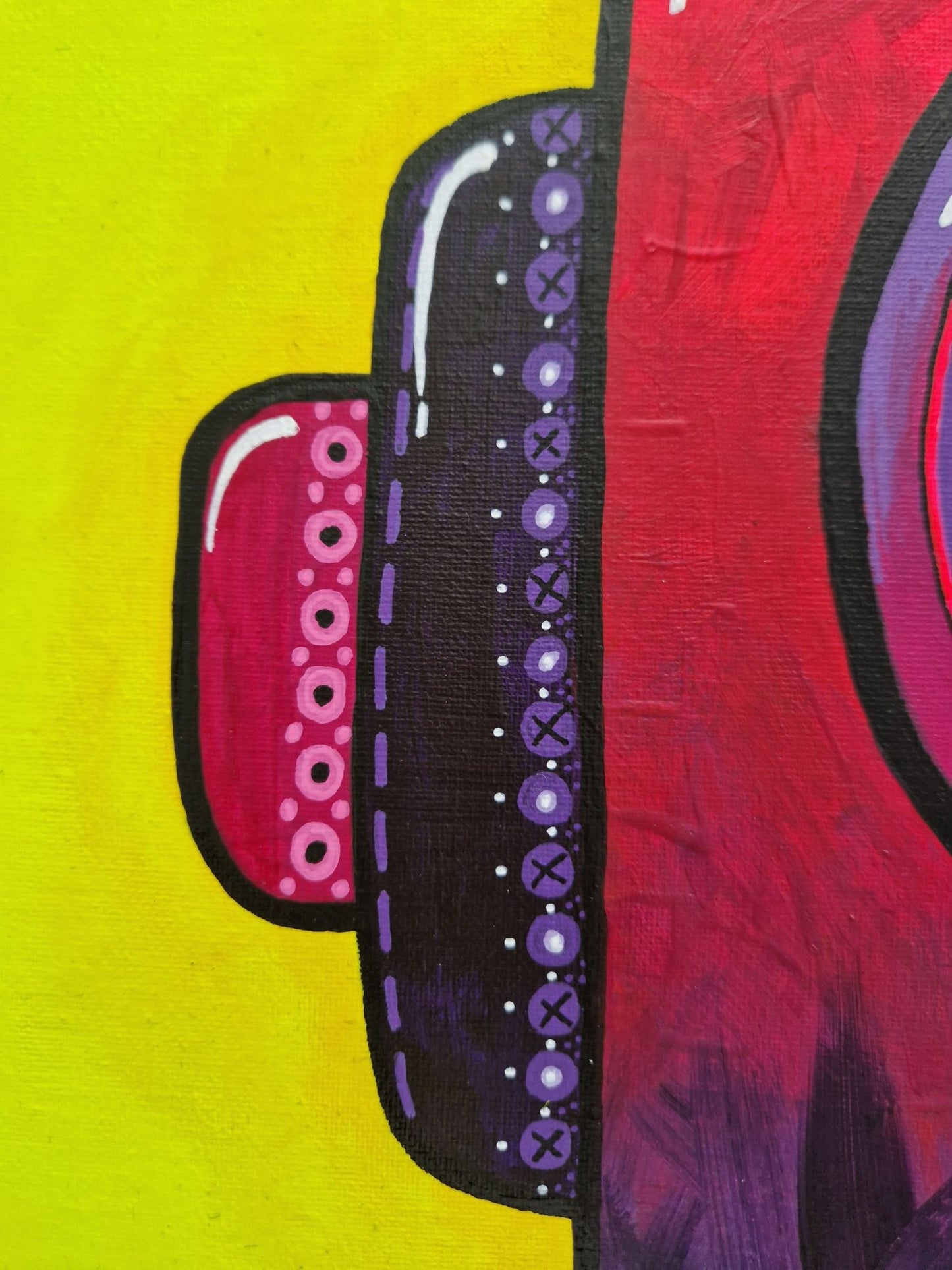 detail robota malba