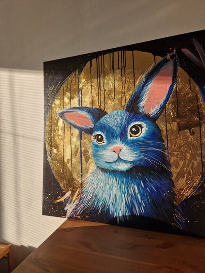 Králík v úplňku - 90x90cm