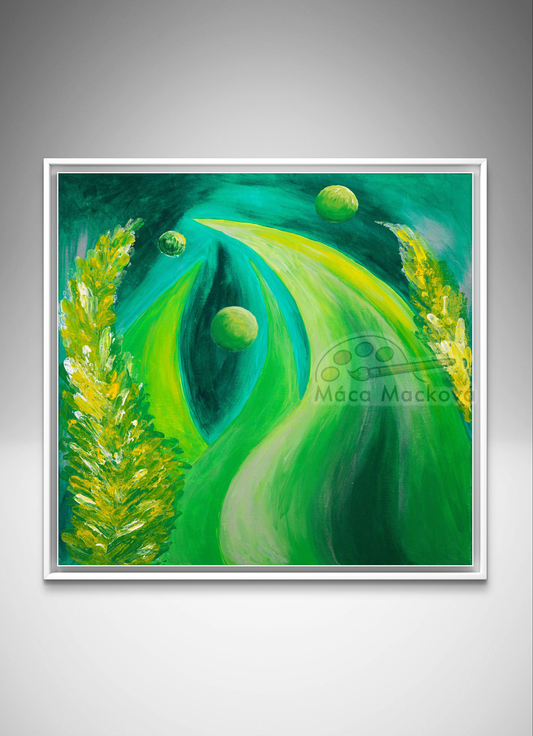 Příroda - autorský obraz 40x40cm
