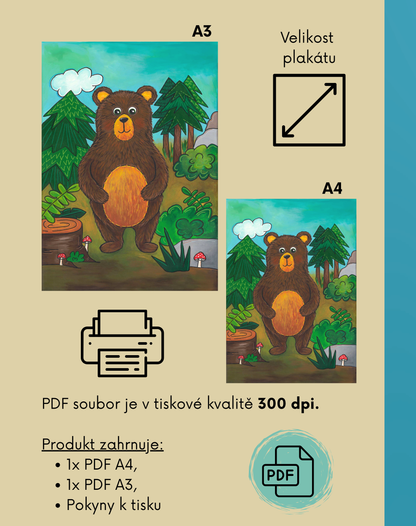 plakát PDF originální dětský