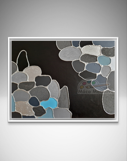 Stones - autorský obraz 60x80cm
