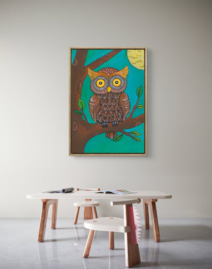sova Emička print do dětského pokoje ke stažení PDF