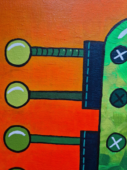 detaily robot - originální malba
