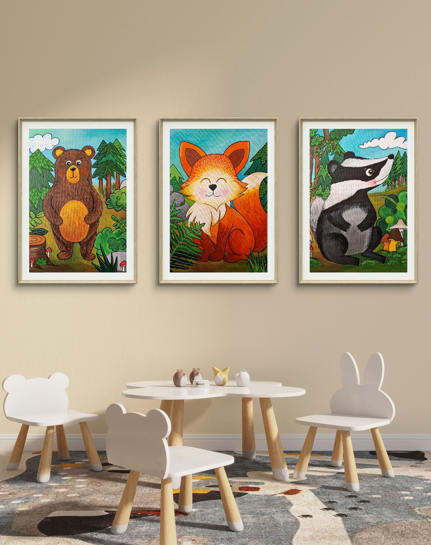 PDF plakáty lesní zvířátka ihned k tisku