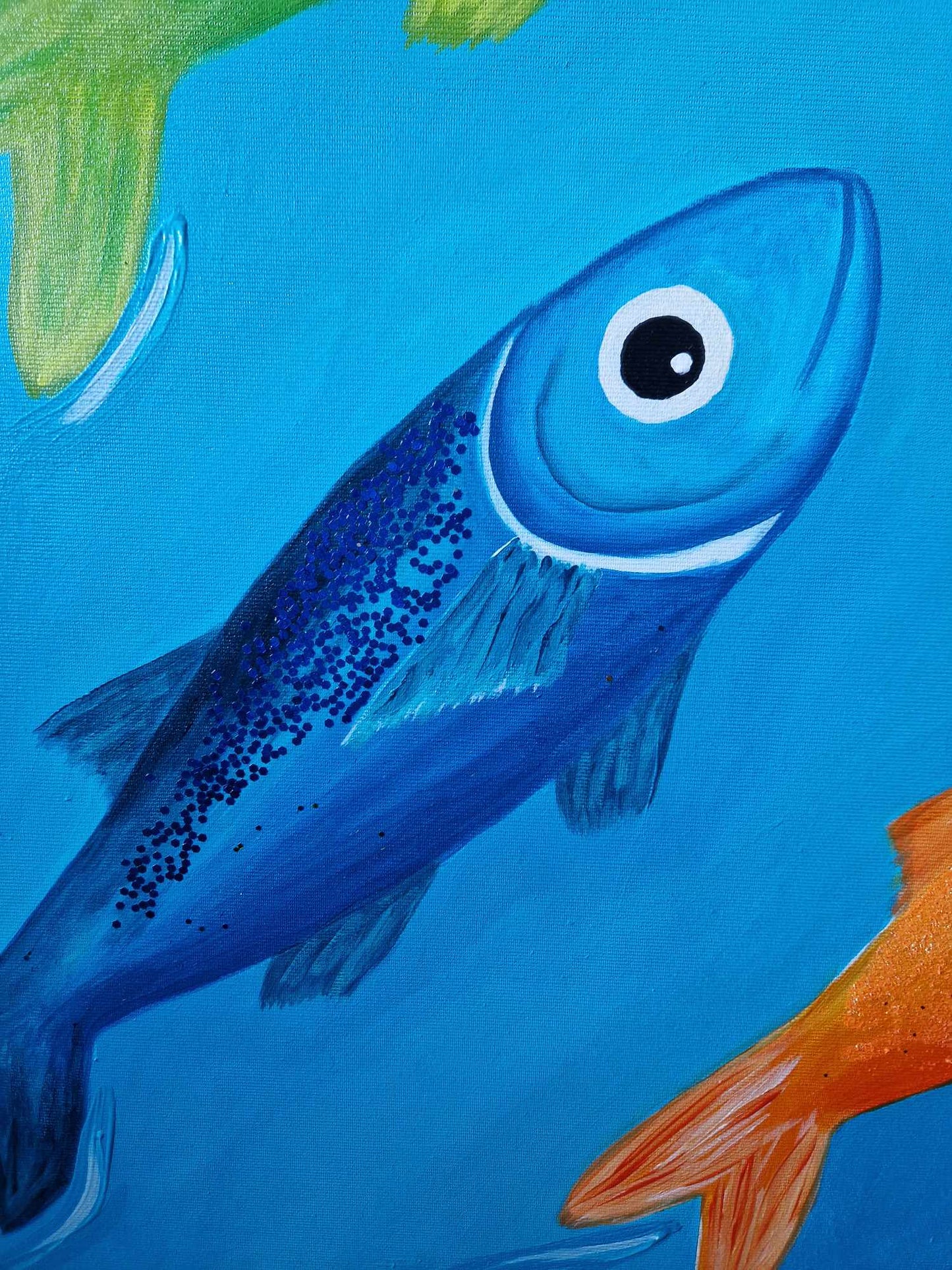Proti proudu - 100x100cm