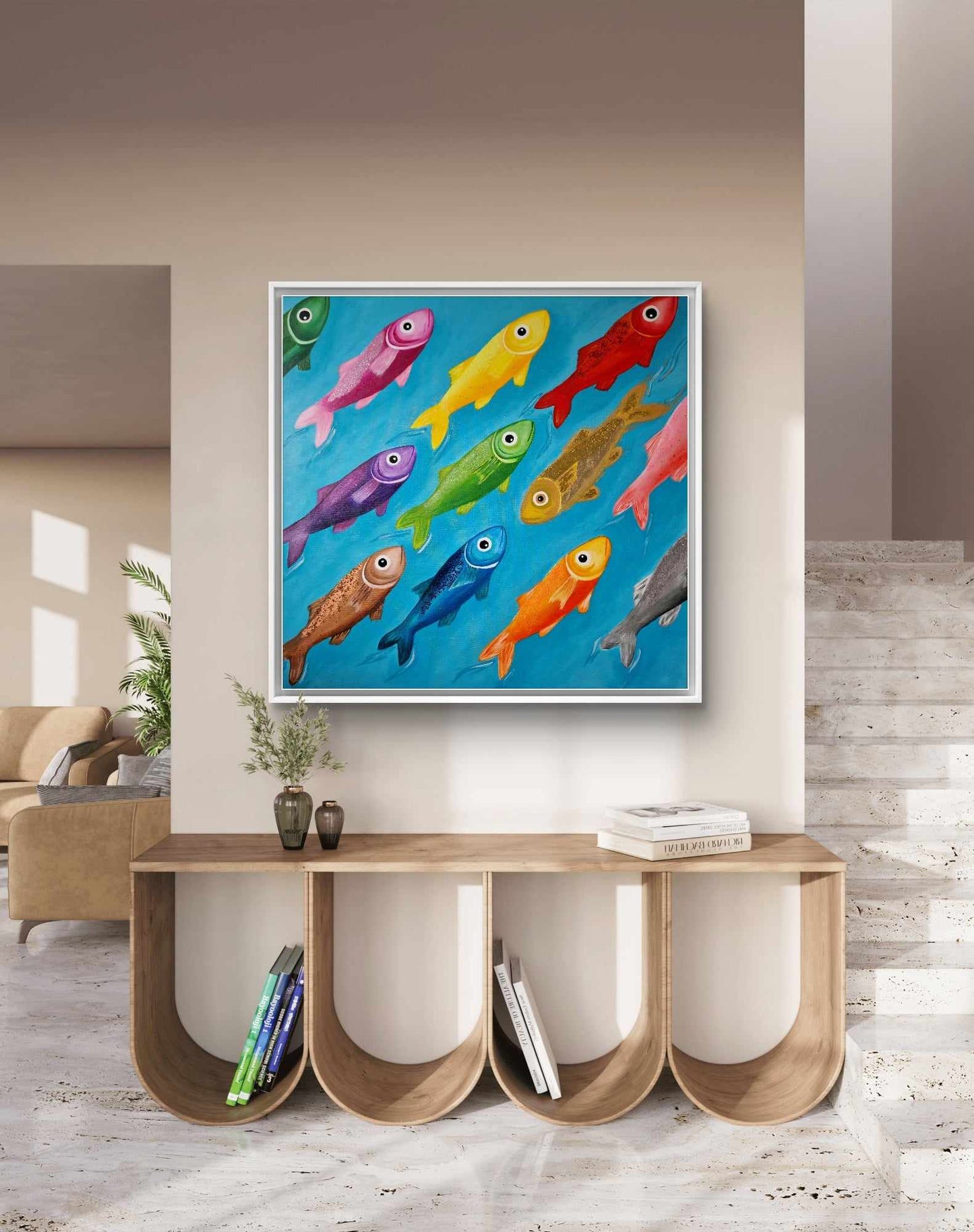Proti proudu - 100x100cm