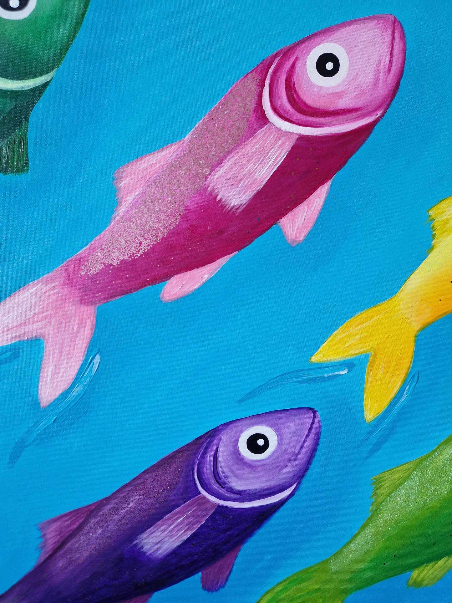 Proti proudu - 100x100cm