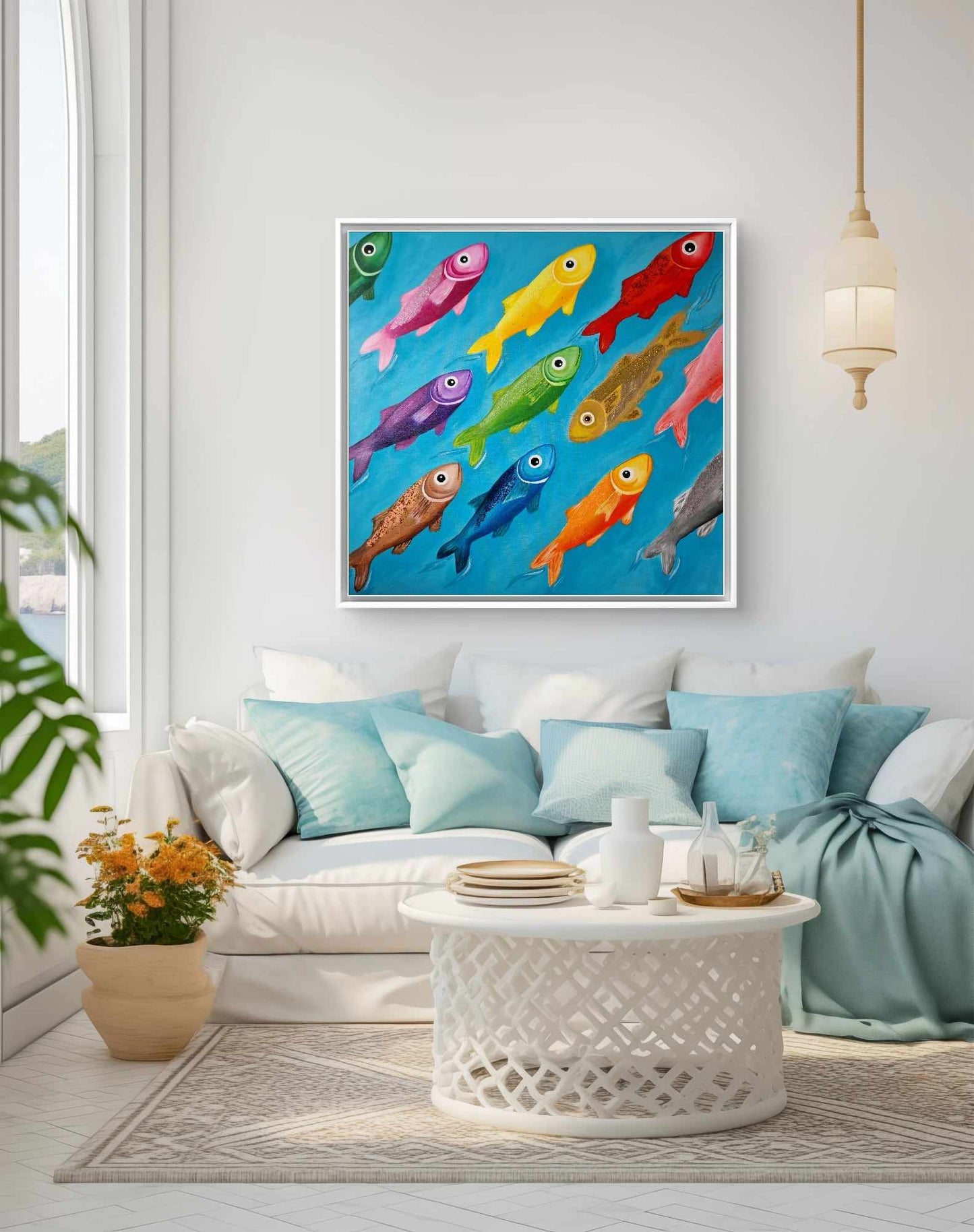 Proti proudu - 100x100cm