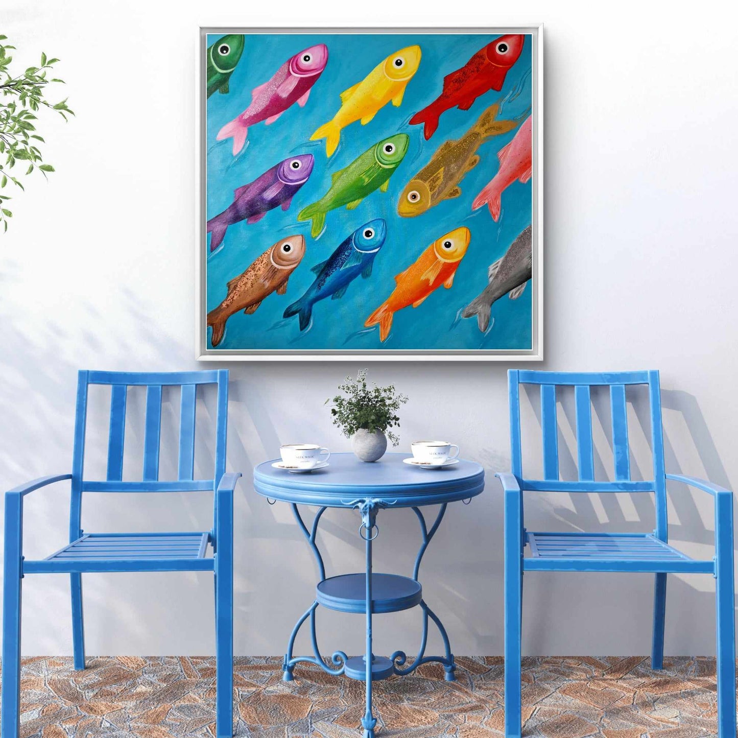 Proti proudu - 100x100cm