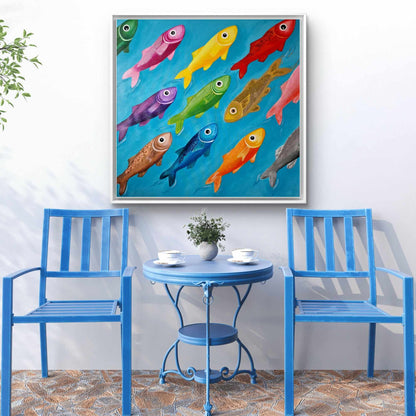 Proti proudu - 100x100cm
