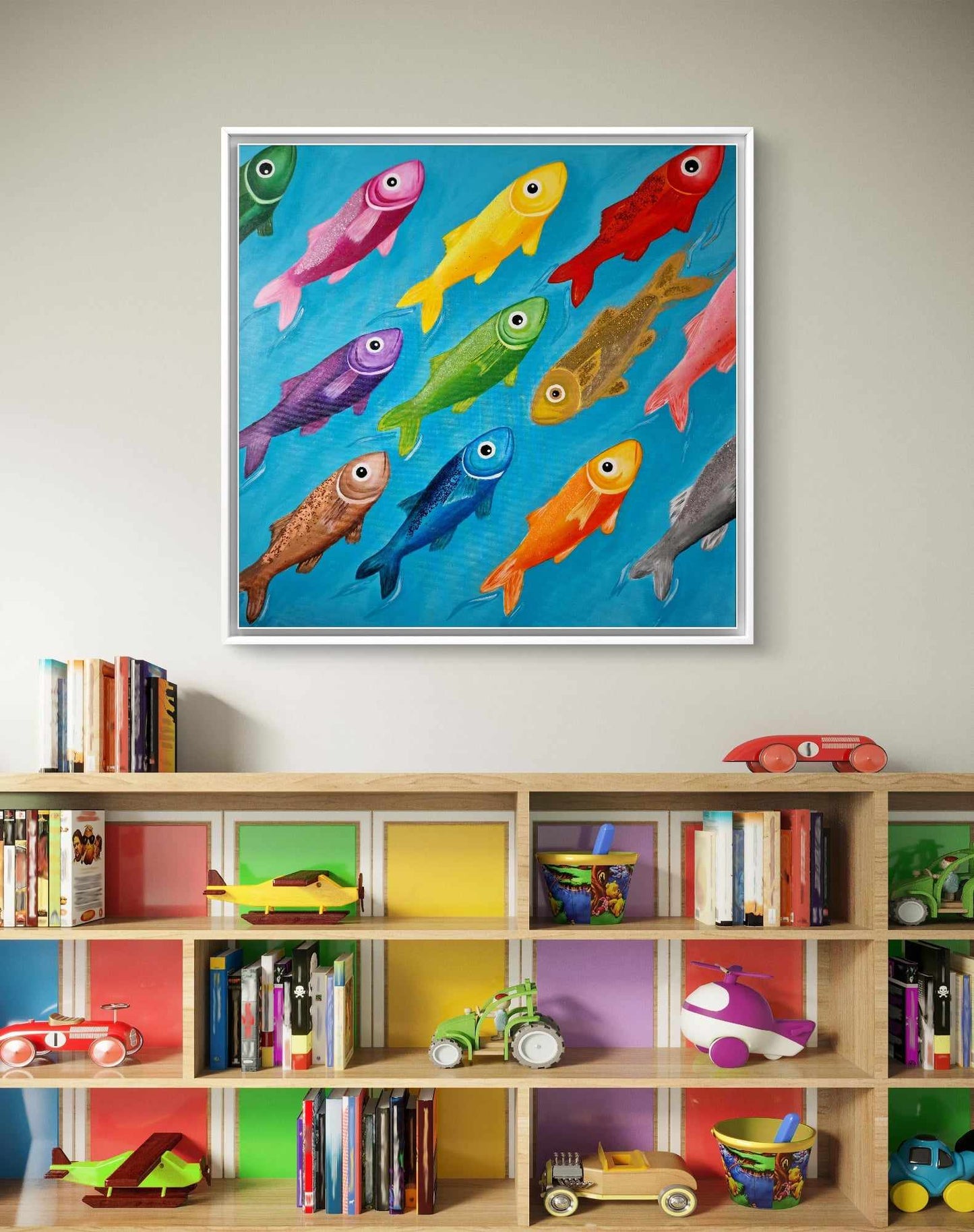 Proti proudu - 100x100cm