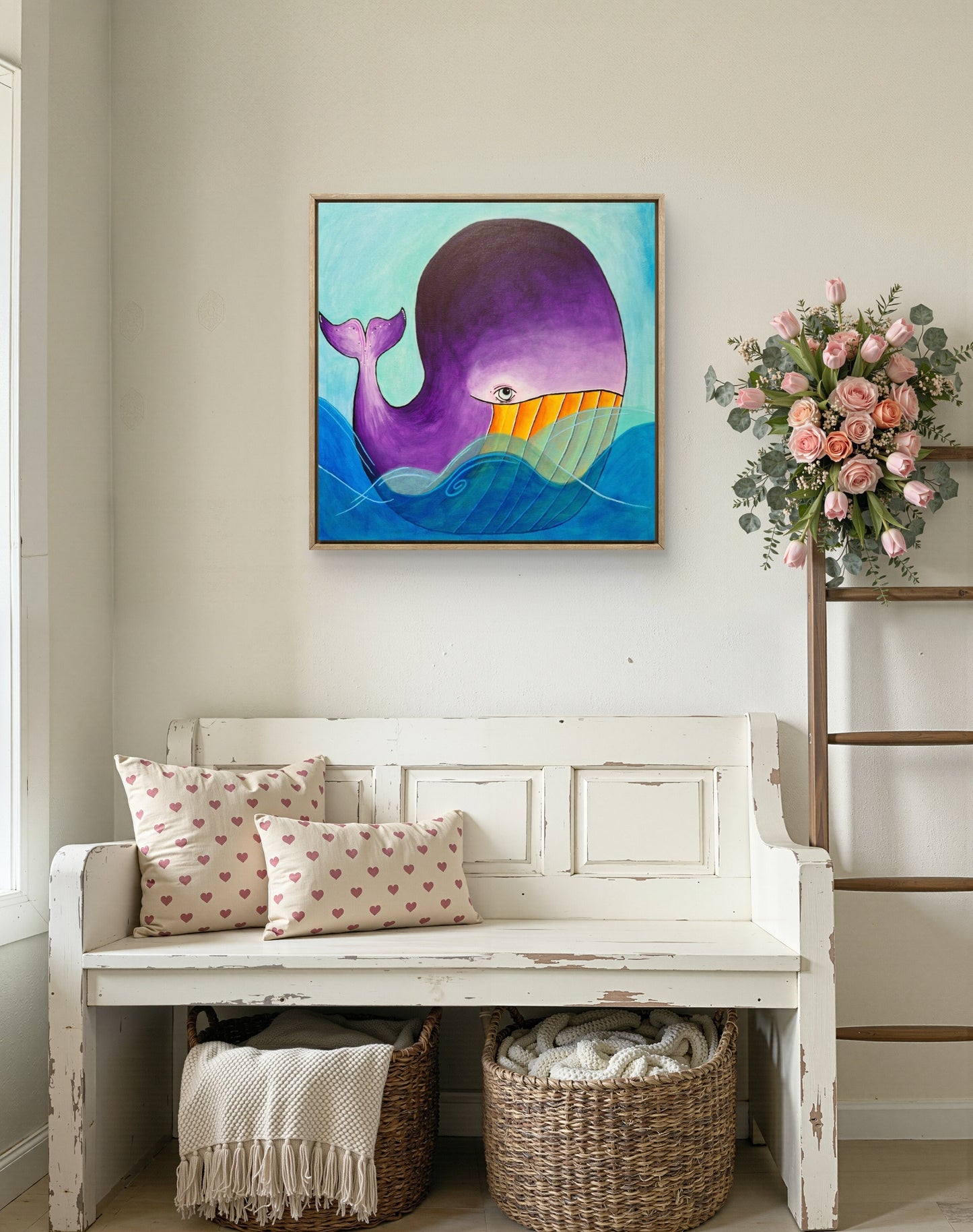 Velryba - 40x40cm