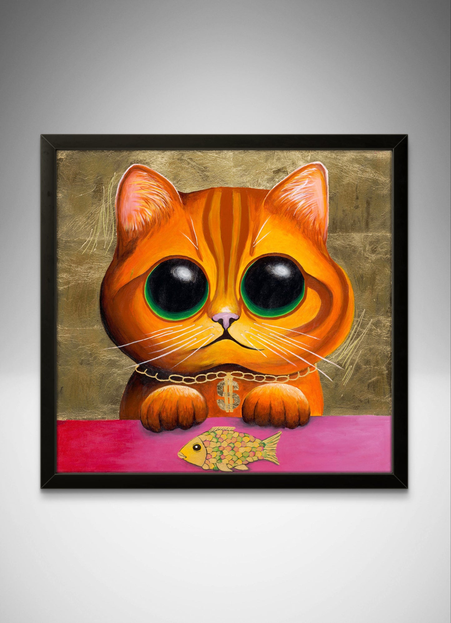The Rich Cat - 55x55cm