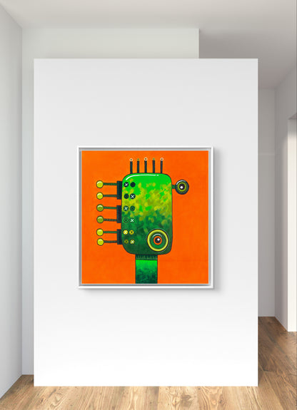 autorská malba robot ai no.2