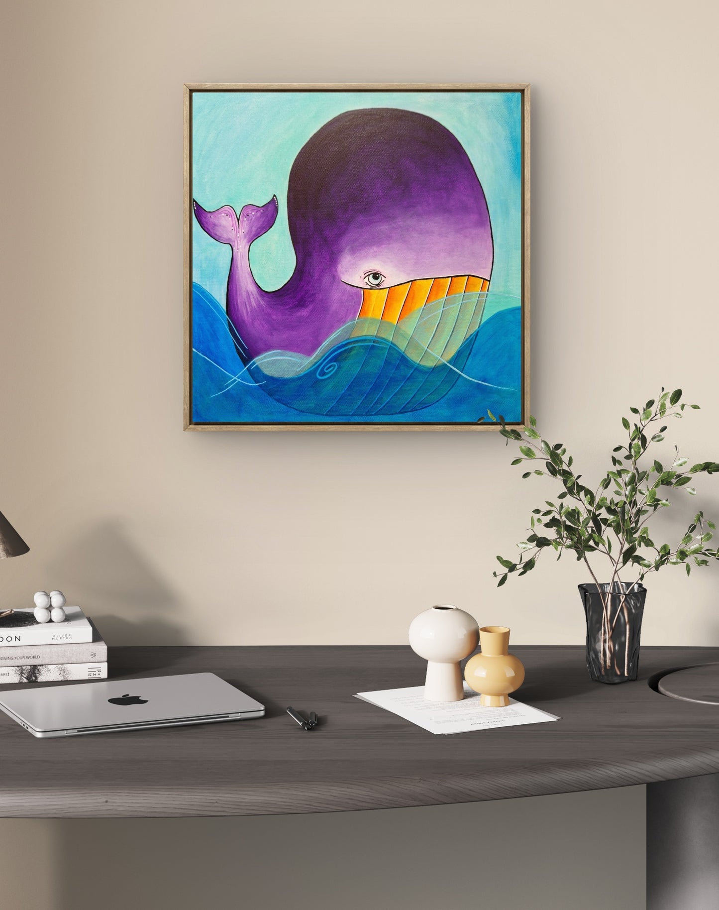 Velryba - 40x40cm
