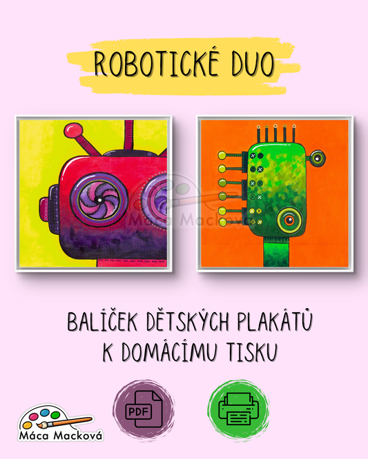Robotické DUO - výhodný balíček 2 PDF plakátů