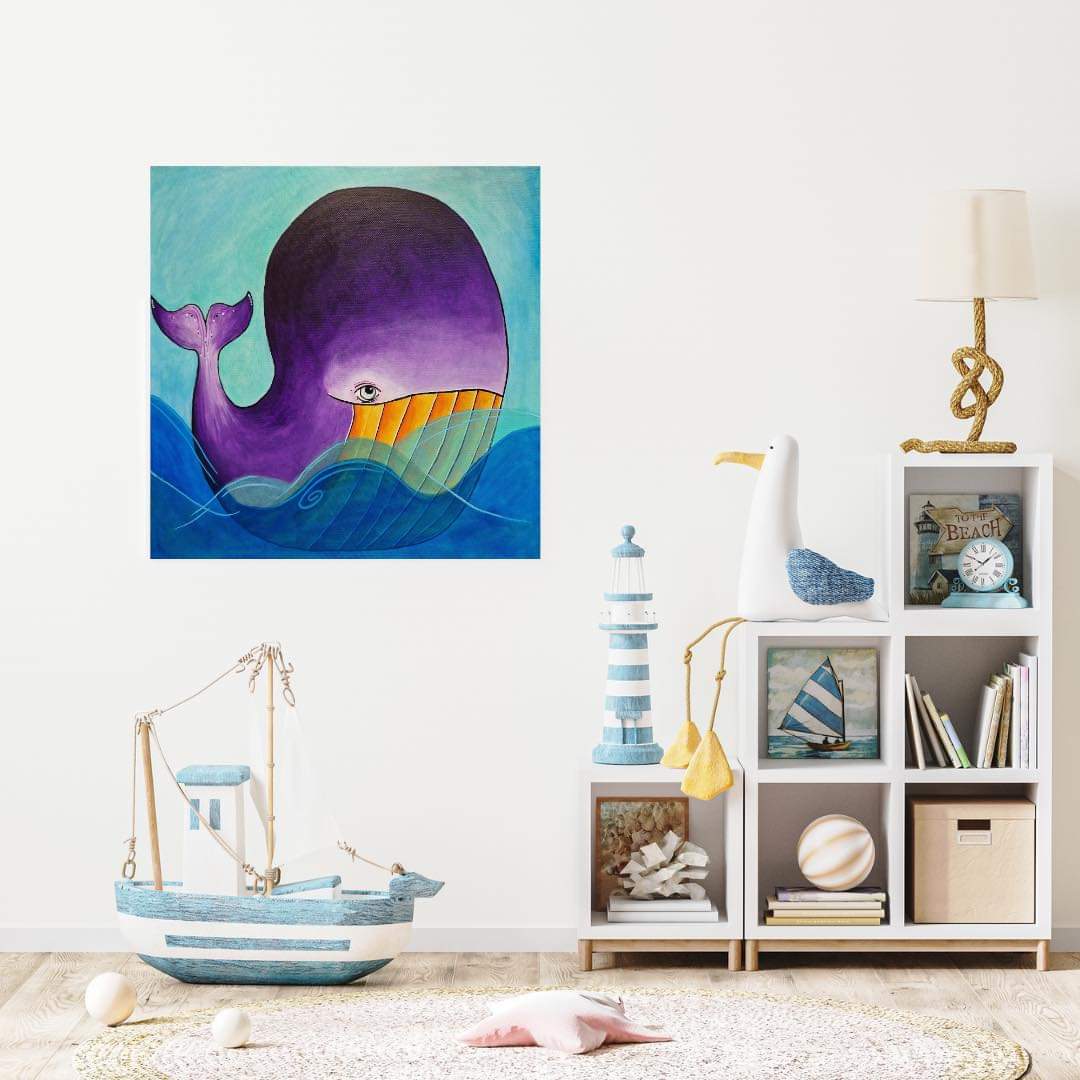 Velryba - 40x40cm