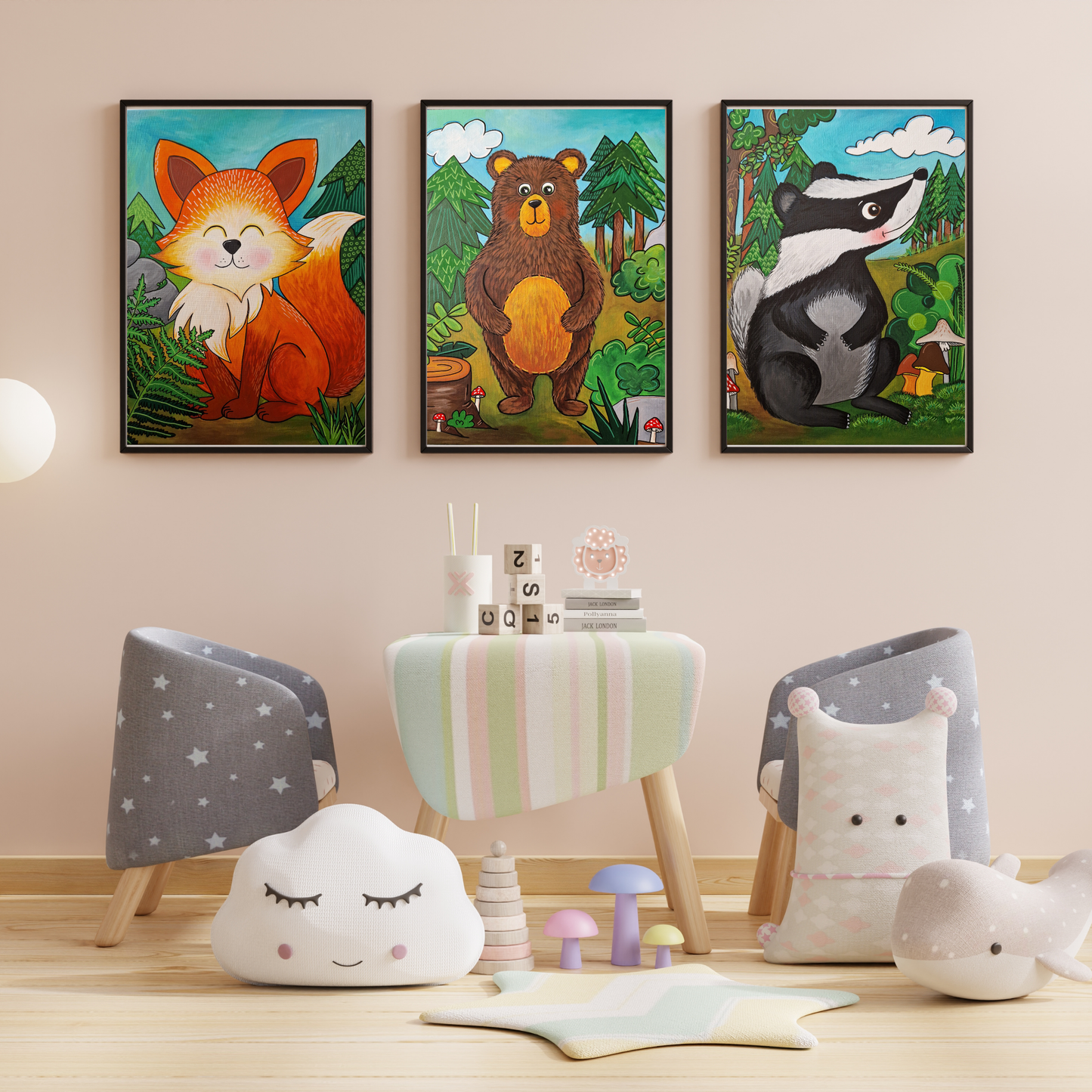 obrázky do dětského pokoje k tisku ihned