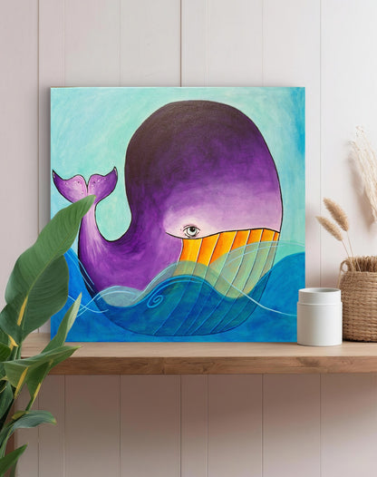 Velryba - 40x40cm