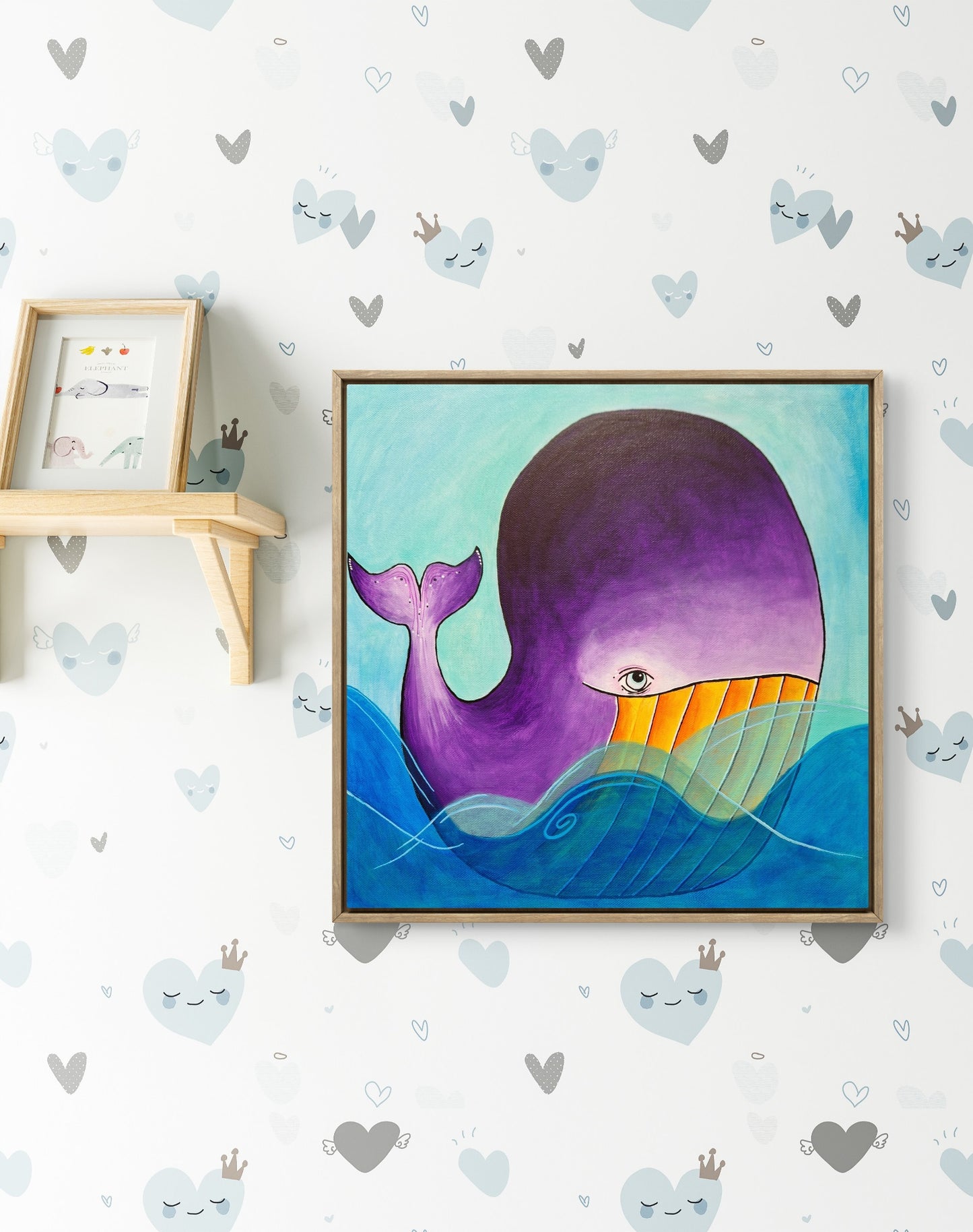 Velryba - 40x40cm