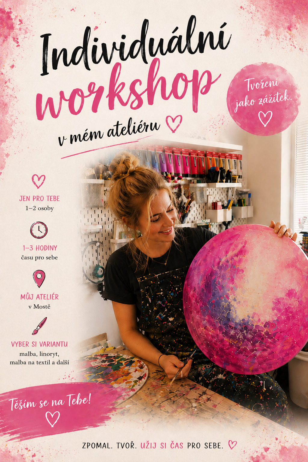 Individuální výtvarný workshop v ateliéru