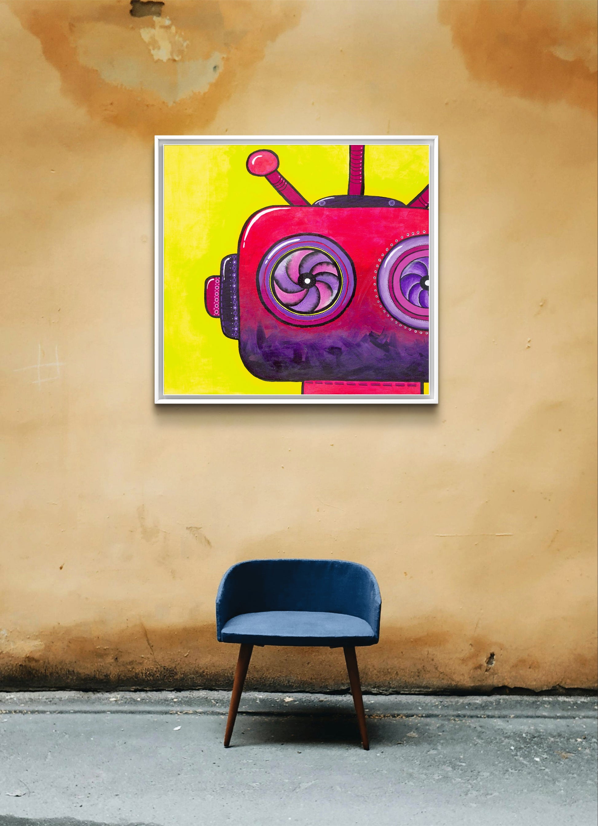 originál malba robot