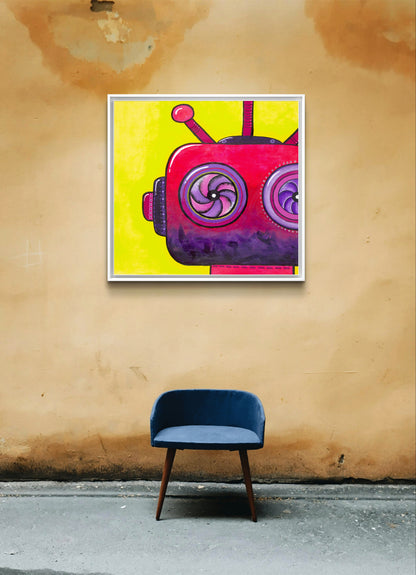 originál malba robot