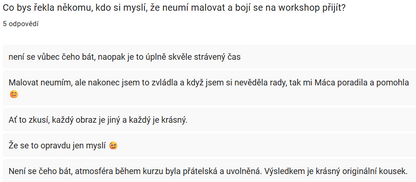 Workshop malování akrylem s tématem ZÁPAD SLUNCE