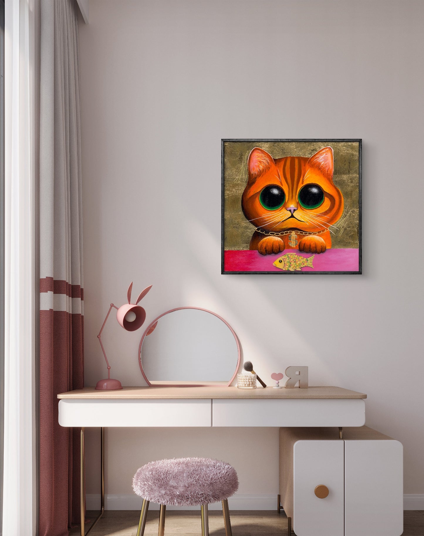 Autorský dětský print PDF The Rich Cat