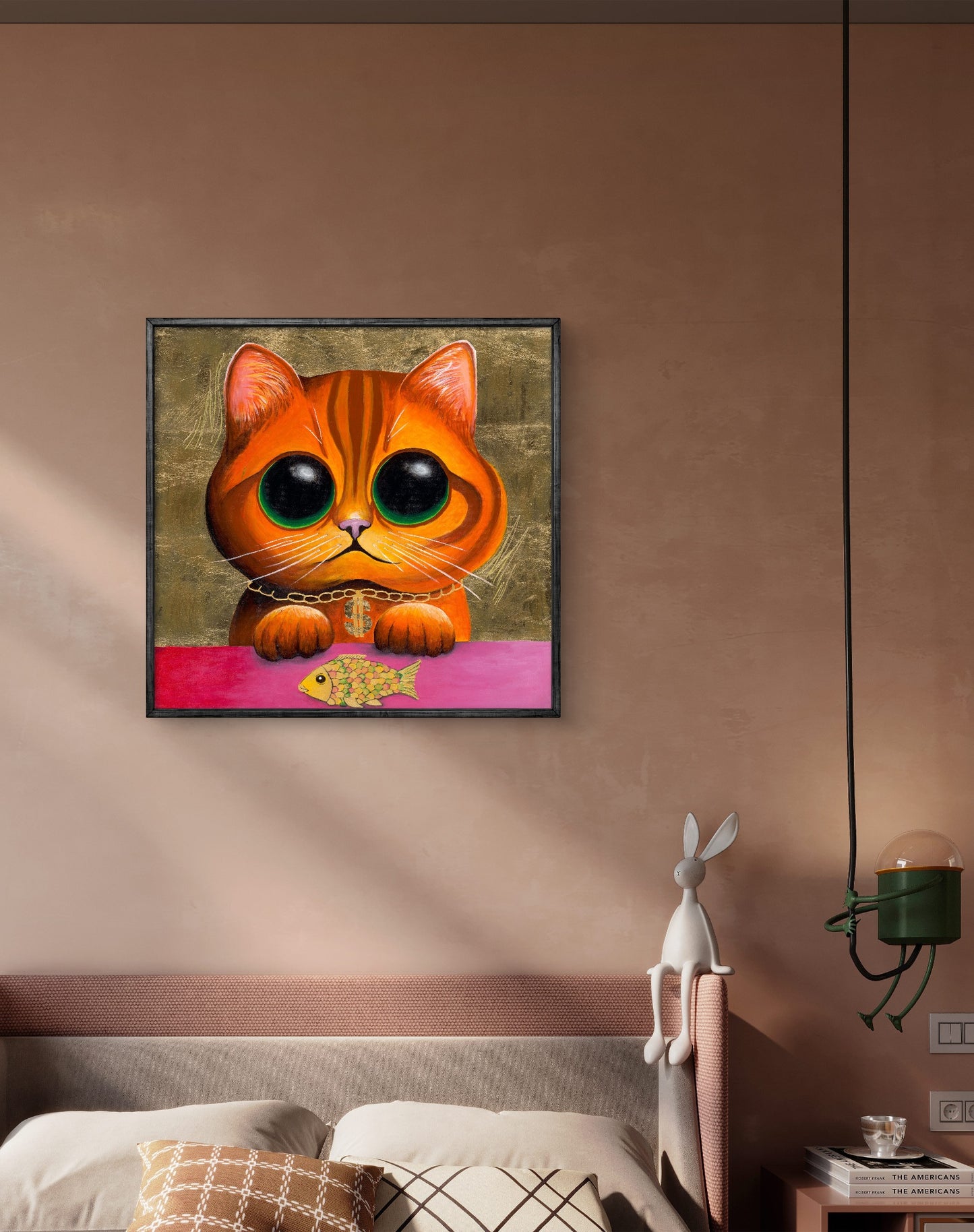 Autorský plakát PDF do dětského pokoje The Rich Cat