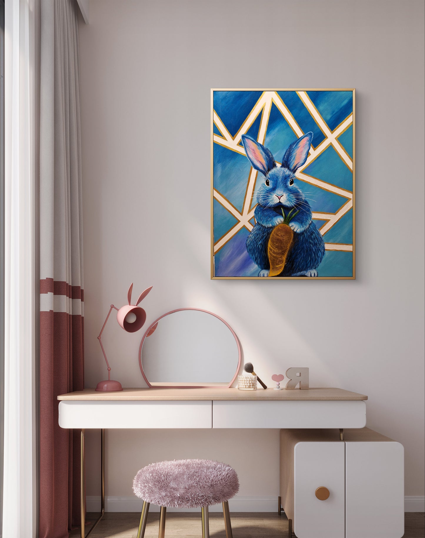 Bluey from Wonderland - 60x80cm
