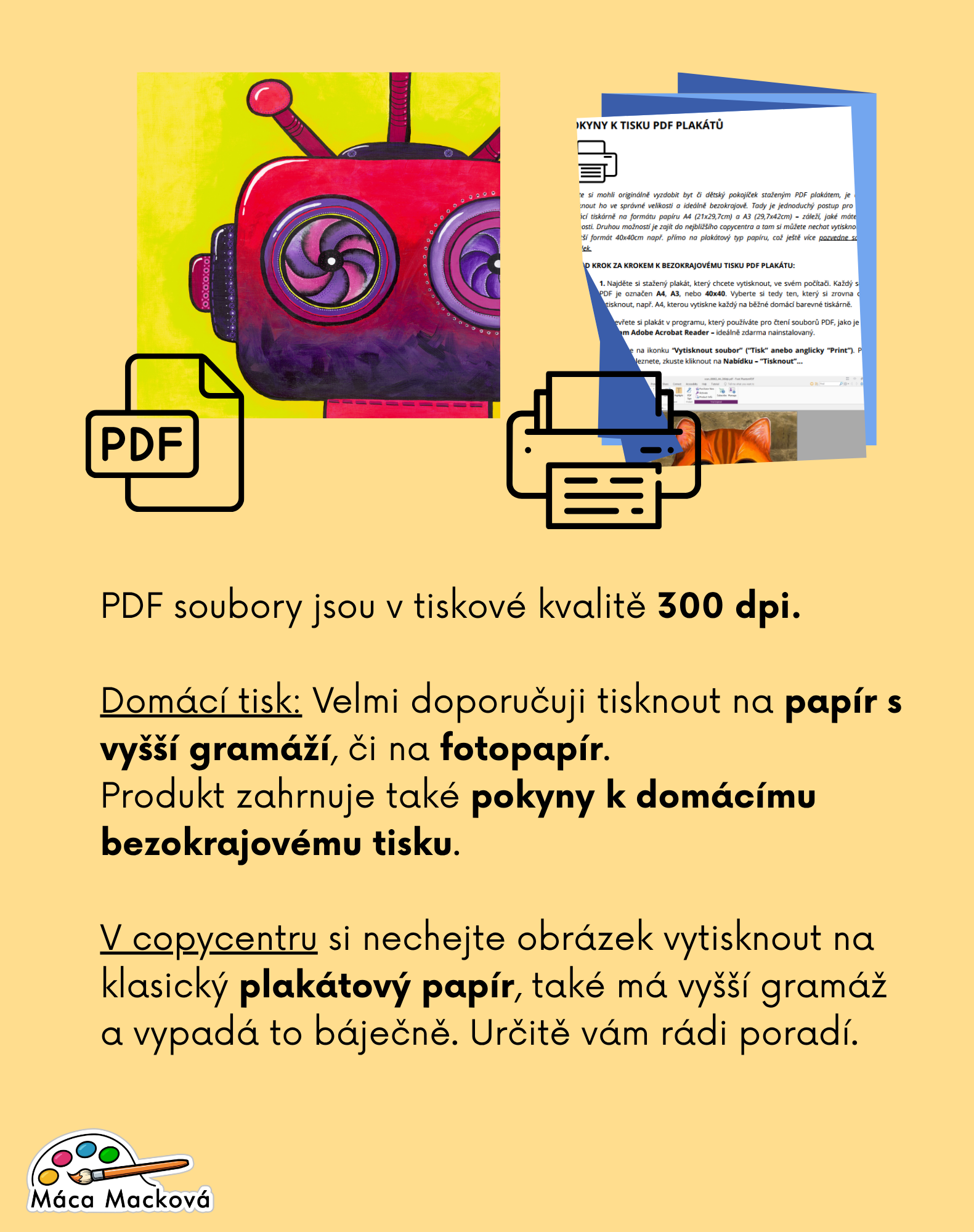 Dětský plakát k tisku ihned