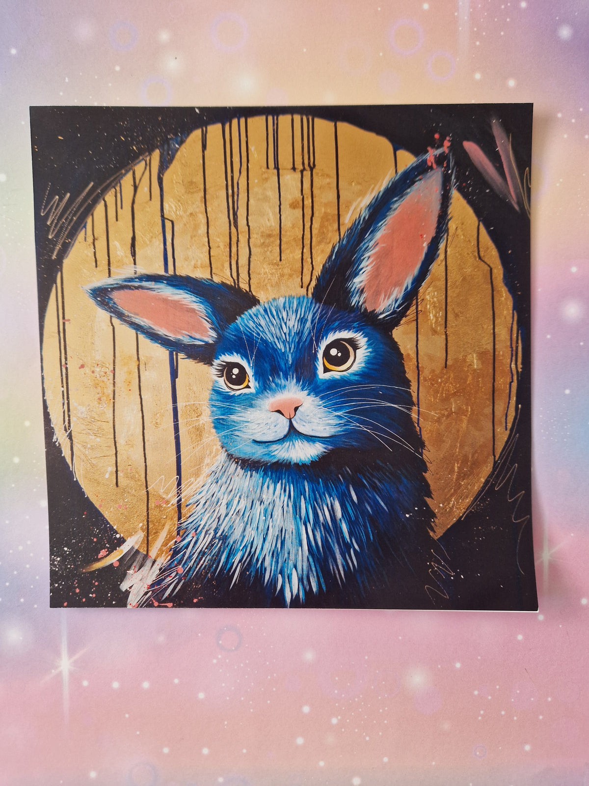 autorský obrázek na zeď - králík