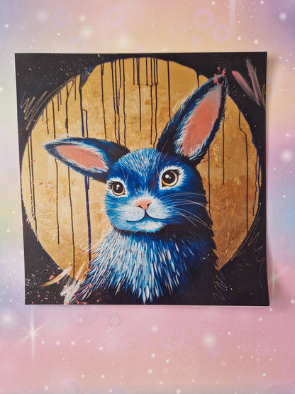 autorský obrázek na zeď - králík