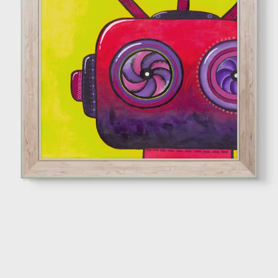 robot originální malba