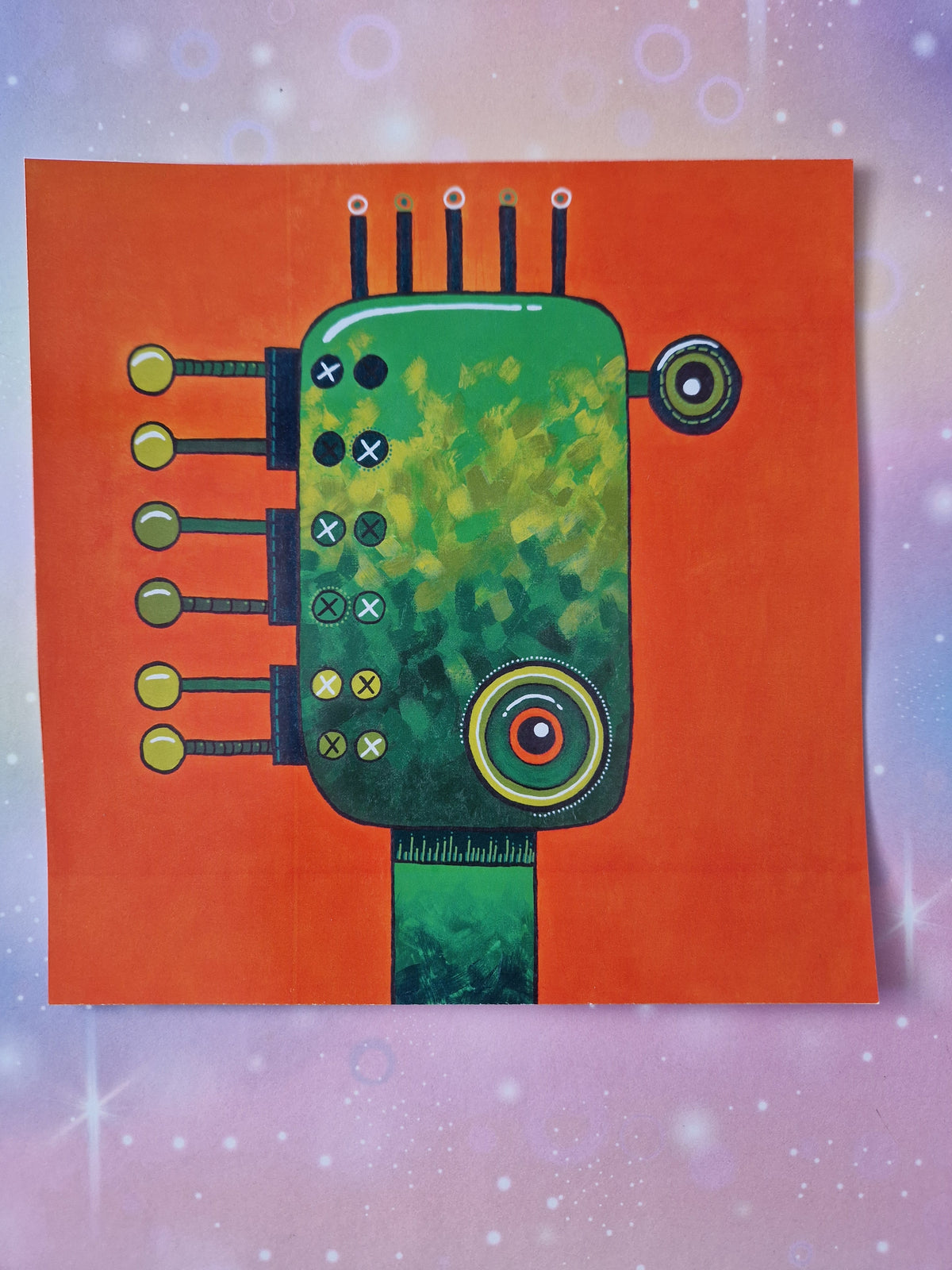 plakátek robota - barevný